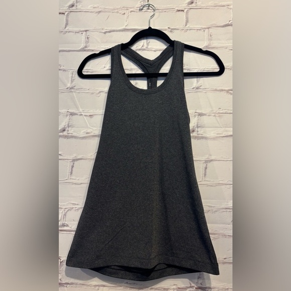 Lululemon Cool Racerback Tank Top Nulu designed For Yoga Gray Size 4/6 - Picture 2 of 4
